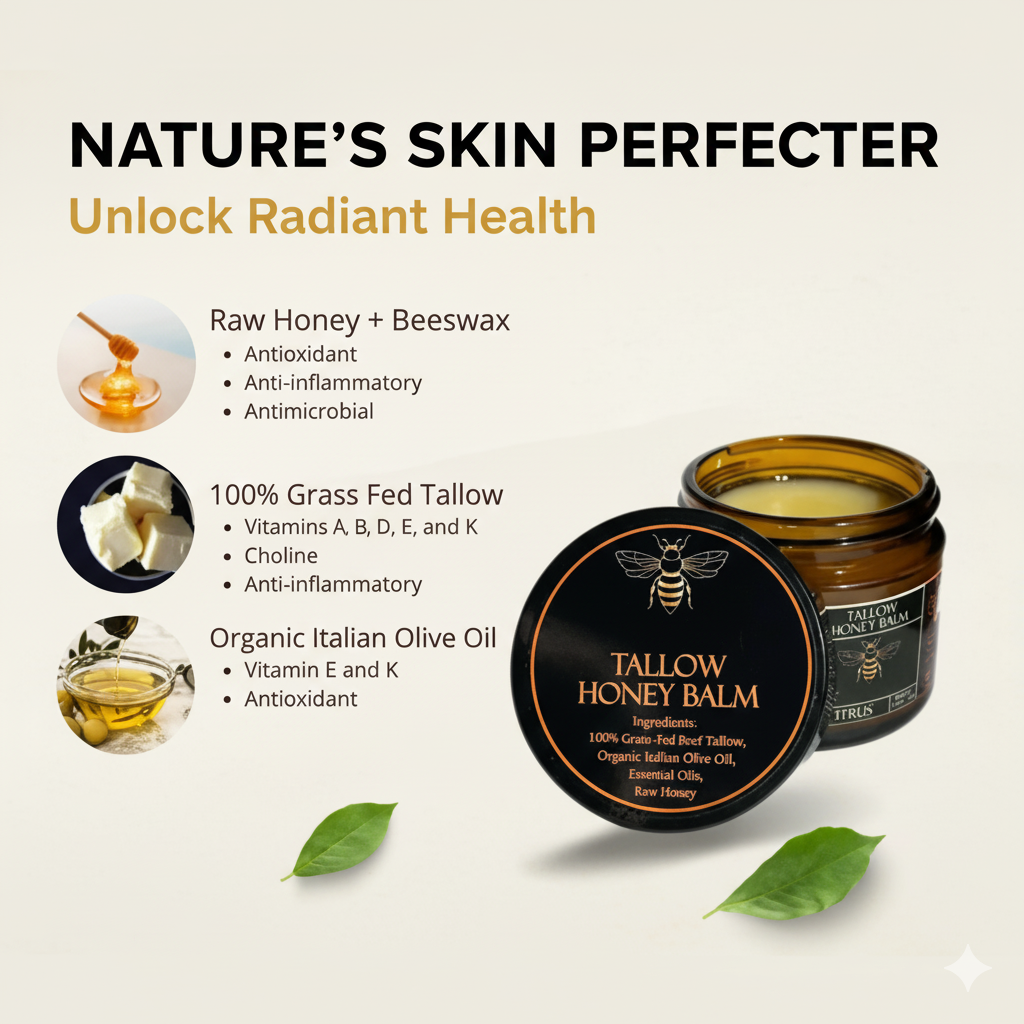 Organic Tallow Honey Moisturizing Cream