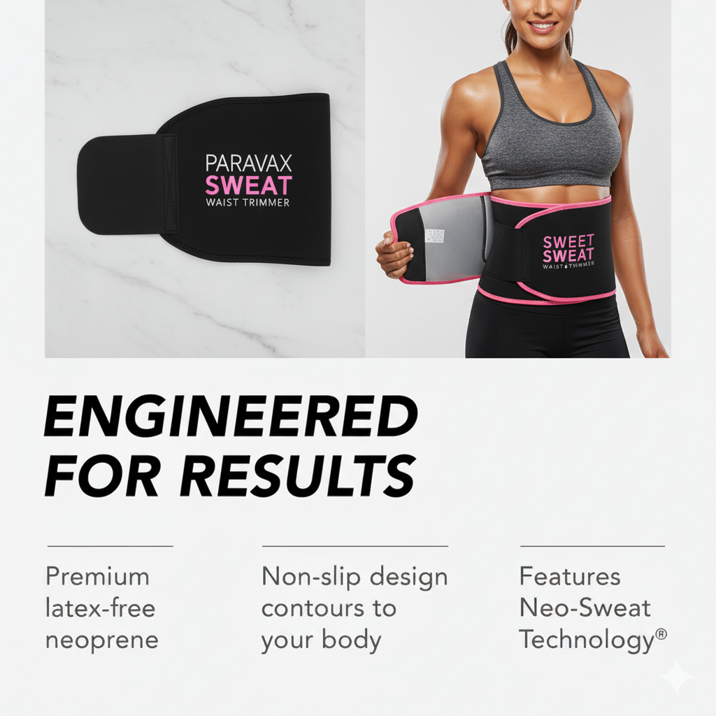 Paravax Sweat Band Waist Trainer Belt ™